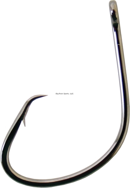 Picture of Owner Mutu Light Circle Hook Hook, Size 6/0, Hangnail Point, Light Wire, Black Chrome, 3 Per Pack
