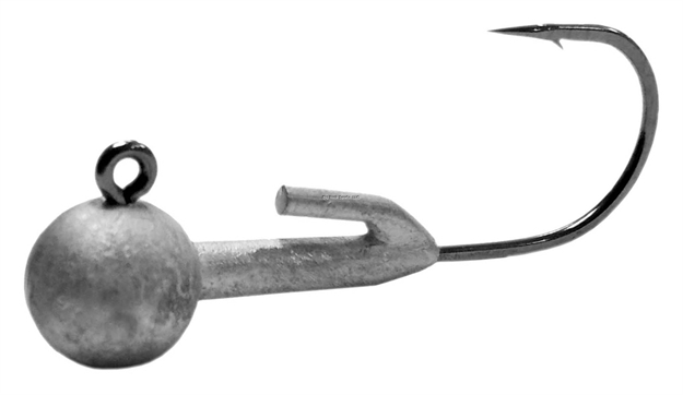 Picture of Owner Round Head With Lockdown Jighead, 3/8Oz, 3/0 Hook, Natural, 5Pk