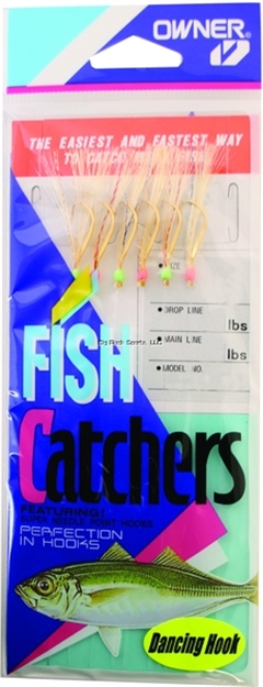 Picture of Owner Sabiki Gold Dancing 6Hks 1Pk Sz8 Gld W/Metallic Gold Mylar