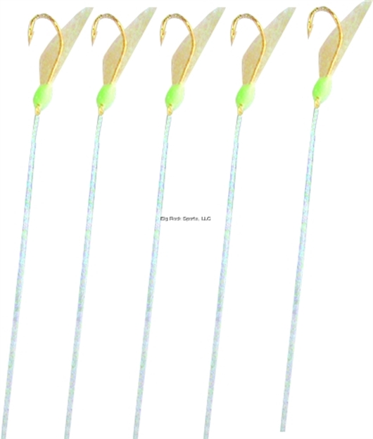 Picture of Owner Sabiki Gold Rainbow 7Hks 1Pk Sz12 Gold W/Pearlescent Skin