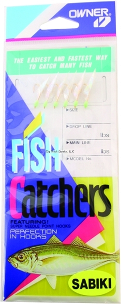 Picture of Owner Sabiki Gold Rainbow 7Hks 1Pk Sz14 Gold W/Pearlescent Skin