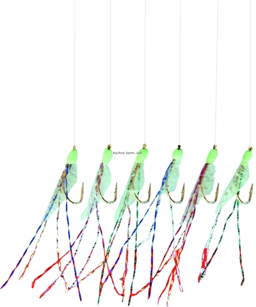 Picture of Owner Sabiki Mackerel Fish Skin 6Hks 1Pk Sz14 Gld W/Mackerel Skin