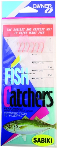 Picture of Owner Sabiki Shrimp Skin 6Hks 1Pk Sz12 Gld W/Pink Shrimp Skin