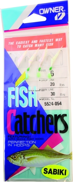 Picture of Owner Sabiki Silver Rainbow Skin 4Hks 1Pk Sz6 Nic W/Pearlescent Skin