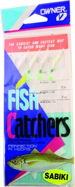 Picture of Owner Sabiki Silver Rainbow Skin 6Hks 1Pk Sz10 Nic W/Pearlescent Skin