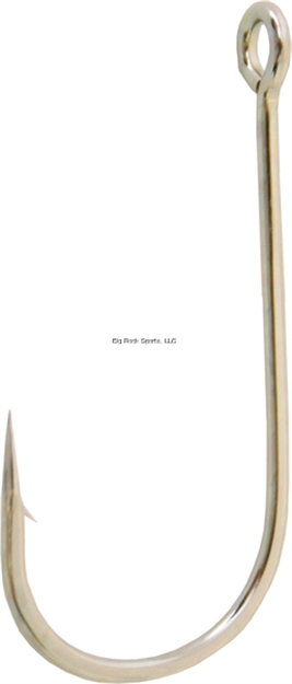 Picture of Owner Spinner Bait Trailer Hook With Cutting Point, Size 2/0, Forged Short Shank, Round Bend/Wide Gap, Nickel, 7 Per Pack