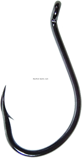 Picture of Owner Ssw All Purpose Bait Hook Hook With Cutting Point, Size 9/0, Forged Shank, Reversed Bend, UP Eye, Black Chrome, 3 Per Pack