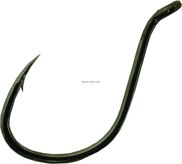 Picture of Owner Ssw All Purpose Hook With Cutting Point, Size 5/0, Forged Shank, Reversed Bend, UP Eye, Black Chrome, 29 Per Pack