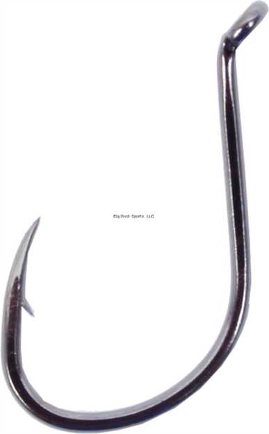 Picture of Owner Ssw All Purpose Hook With Super Needle Point, Size 4/0, Forged Shank, Reversed Bend, UP Eye, Black Chrome, 5 Per Pack