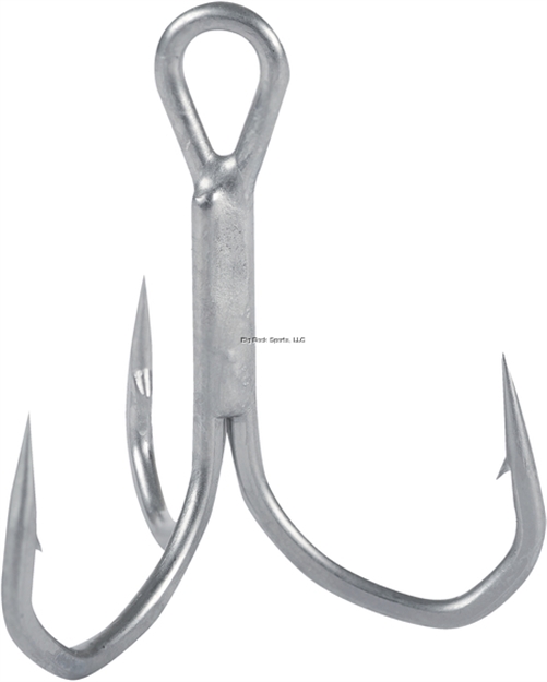 Picture of Owner Stx-45 ZO Wire Treble Hook, Xx+ Strong, Size 1, Corrosion Resistant Shadow Finish, 6/Pk