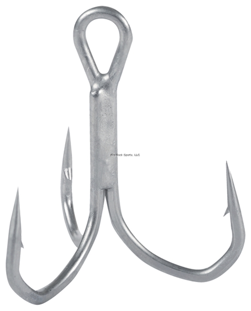 Picture of Owner Stx-45 ZO Wire Treble Hook, Xx+ Strong, Size 4, Corrosion Resistant Shadow Finish, 8/Pk