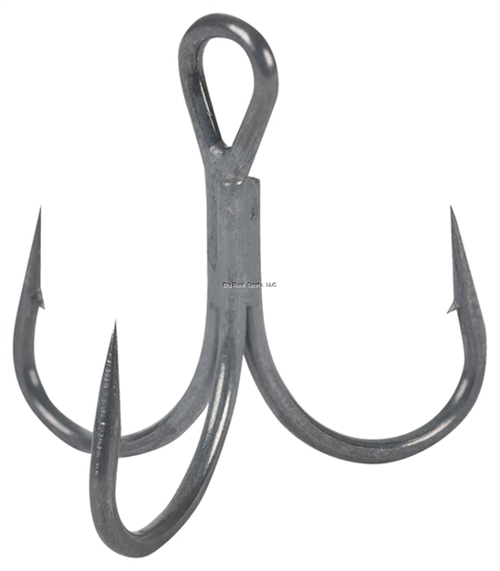 Picture of Owner Sty35 Short Shank Treble Hooks, Size 1/0, Black Chrome Finish, 5/Pk