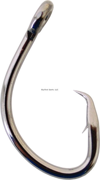 Picture of Owner Super Mutu Circle Hook, Size 9/0, Forged/Hangnail Point, 3X Strong Shank, Welded Eye, Black Chrome, 4 Per Pack