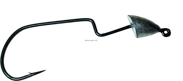 Picture of Owner Ultrahead Bullet Jighead, 1/16 Oz, 1/0 Hook, Black Matte, 4/Pack