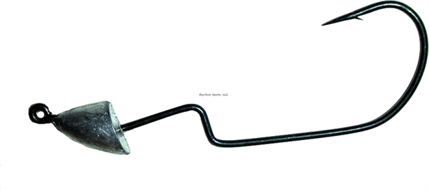 Picture of Owner Ultrahead Bullet Jighead, 1/8 Oz, 1/0 Hook, Black Matte, 4/Pack