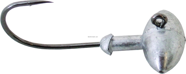 Picture of Owner Ultrahead Football Jighead, 1/4 Oz, 1/0 Hook, Black Chrome, 5/Pack