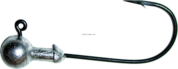 Picture of Owner Ultrahead Round Jighead, 1/16 Oz, 2/0 Hook, Black Chrome, 5/Pack