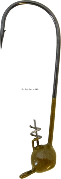 Picture of Owner Ultrahead Shaky Jighead, 3/16 Oz, 4/0 Hook, Green Pumpkin, 4/Pack