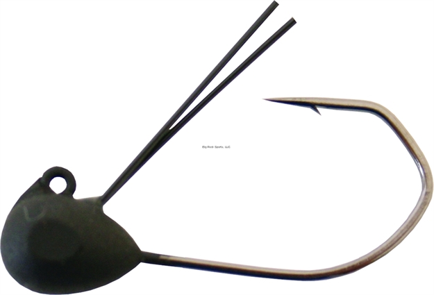 Picture of Owner Ultrahead Wacky Jighead, 1/8 Oz, 1/0 Hook, Black Chrome, 4/Pack