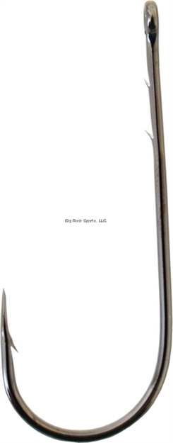 Picture of Owner Worm Hook With Cutting Point, Size 4/0, Straight Shank, Wide Gap, 3X Strong, Worm/Baitholder, Black Chrome, 5 Per Pack