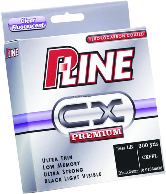 Picture of P-Line CX Premium Fluorocarbon-Coated Mono Filler Spool 300Yds Clear Fluorescent Cxffl-12