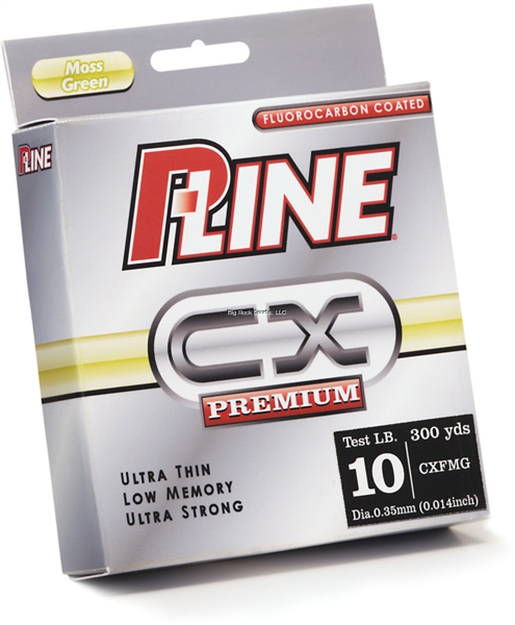 Picture of P-Line CX Premium Fluorocarbon-Coated Mono Filler Spool 300Yds Moss Green Cxfmg-15