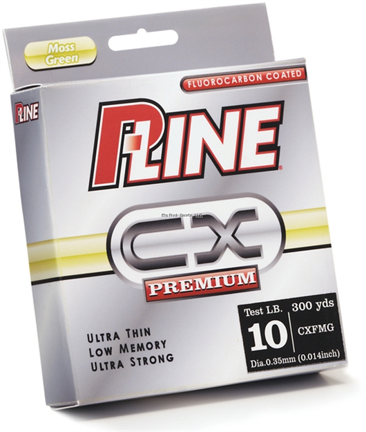Picture of P-Line CX Premium Fluorocarbon-Coated Mono Filler Spool 300Yds Moss Green
