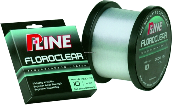 Picture of P-Line Floroclear Fluorocarbon Coated Mono 300Yds 10Lb Clear