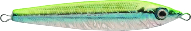 Picture of P-Line Laser Minnow Jig, 2 Oz, Chartreuse/Silver/Blue