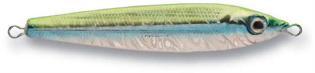 Picture of P-Line Laser Minnow Jig, 3 Oz, Chartreuse/Silver/Blue