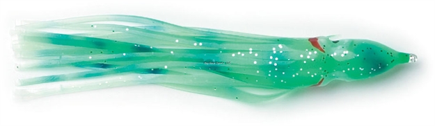 Picture of P-Line Sunrise Squid Skirt, 4 1/2", Glow/Green/Blue, 5/Pack