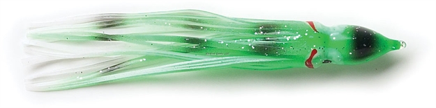 Picture of P-Line Sunrise Squid Skirt, 4 1/2", Green Mackerel, 5/Pack