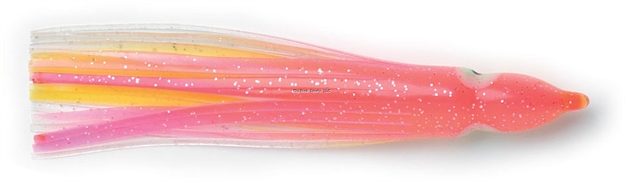 Picture of P-Line Sunrise Squid Skirt, 4 1/2", Pink/Yellow, 5/Pack