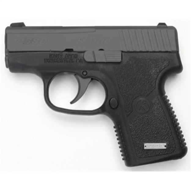 Picture of  Kahr Arms Kp3834n P380  380 Acp 6+1/7+1, 2.53" Stainless Match Grade Barrel, Matte Black Serrated Stainless Steel Slide, Black Polymer Frame, Black Textured Polymer Grip, Night Sights, Right Hand