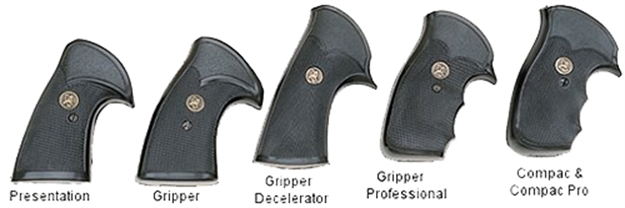 Picture of  Pachmayr 03175 Gripper Grip Checkered Black Rubber With Finger Grooves For Ruger Security-Six