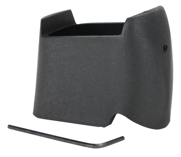 Picture of  Pachmayr 03851 Mag Sleeve  Compatible W/Glock 17/22 Mags TO Fit Glock 26/27 Models, Black Polymer 034337038511