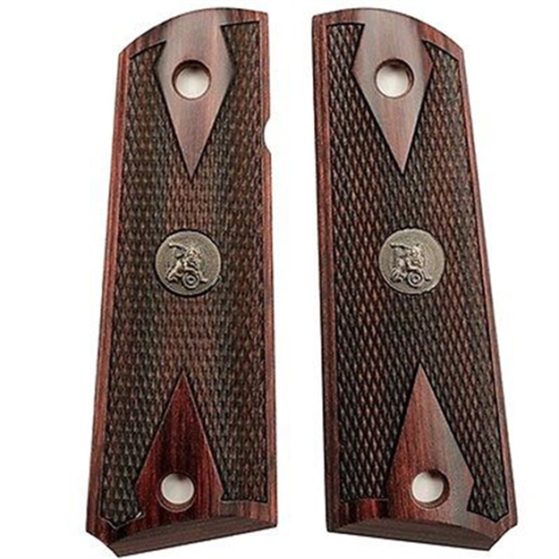 Picture of Pachmayr Rosewood Grips 1911 Double Diamond Checkered 00440