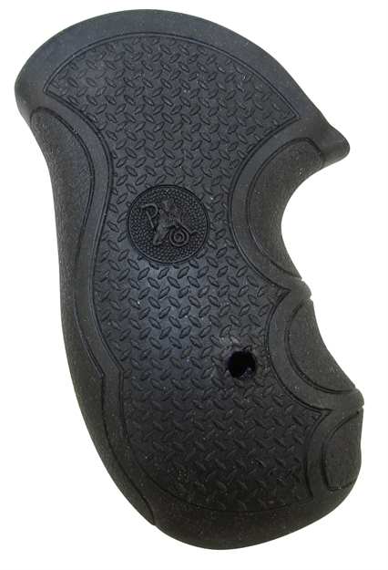 Picture of  Pachmayr 02483 Diamond Pro Grip Diamond Checkering Black Rubber With Finger Grooves For Ruger Sp101 034337024835