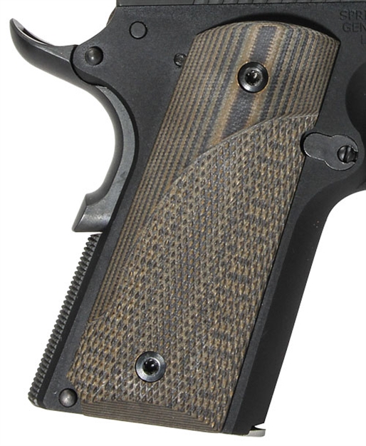 Picture of Pachmayr Dominator G10 Grips 1911 Officer Grn/Blk Checkered