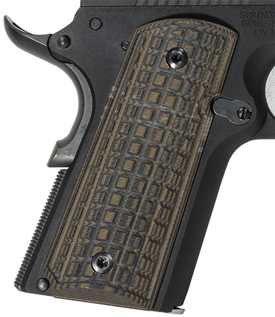 Picture of Pachmayr Dominator G10 Grips 1911 Officer Grn/Blk Grappler