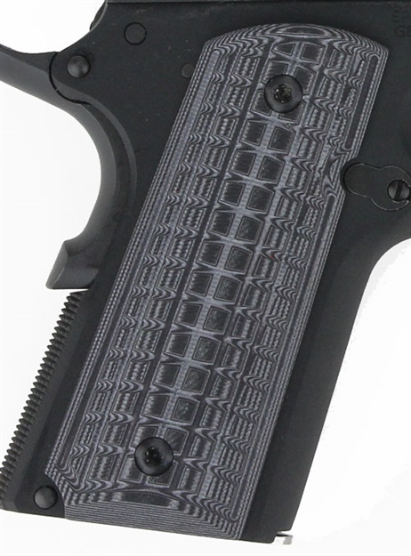 Picture of Pachmayr Dominator G10 Grips 1911 Officer Gry/Blk Grappler