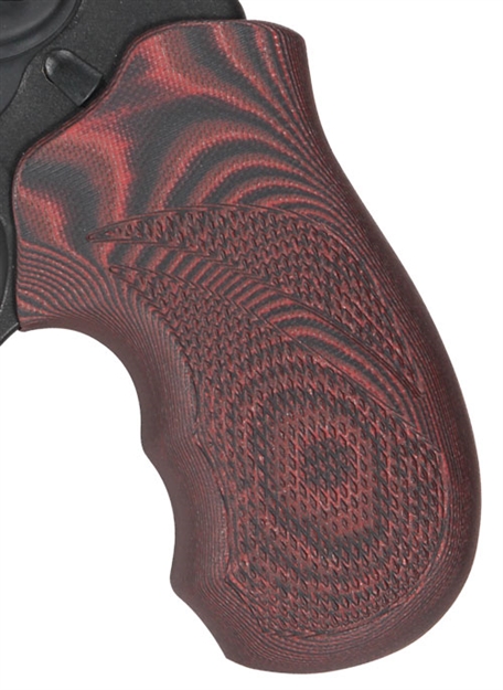 Picture of Pachmayr G10 Grips Ruger Lcr Red/Black Checkered