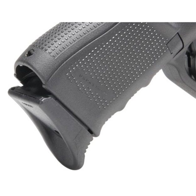 Picture of  Pachmayr 03894 Grip Extender  Extended Compatible W/ Glock 17/18/19/22/23/24/25/31/32/34/35/37, Black Polymer 2 Per Pack