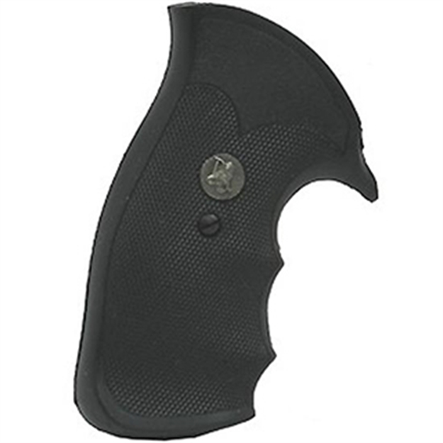 Picture of  Pachmayr 05058 Decelerator Grip Checkered Black Rubber With Finger Grooves For Ruger Redhawk 034337050582
