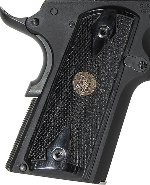 Picture of Pachmayr Laminated Wood Grips 1911 Officer Charcoal Checker