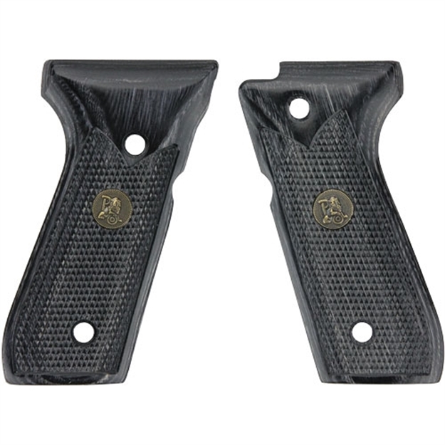 Picture of Pachmayr Laminated Wood Grips Beretta 92Fs Blk/Gray Check