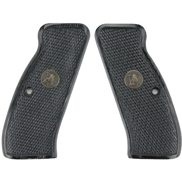 Picture of Pachmayr Laminated Wood Grips CZ 75/85 Blk/Gray Checkered