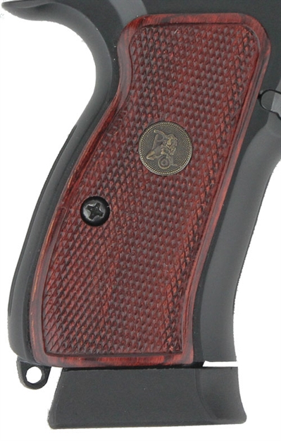 Picture of Pachmayr Laminated Wood Grips CZ 75 Compact Rosewood Checker