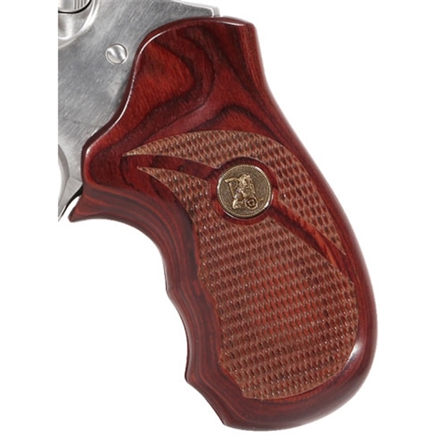 Picture of Pachmayr Laminated Wood Grips Ruger Sp101 Rosewood Checkered 63060 034337630609