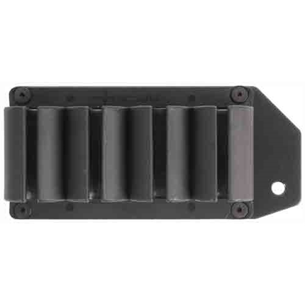 Picture of  Tacstar 1081168 Sidesaddle  Rem 870/1100/1187 12 Gauge 4Rd Black Polymer W/Aluminum Mounting Plate